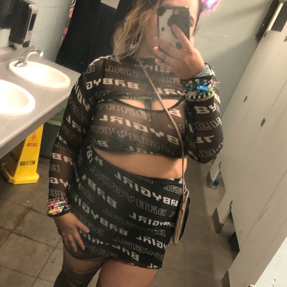 Not Ur Babygirl Three Piece Set Current Mood Dollskill - Picture 4 of 4